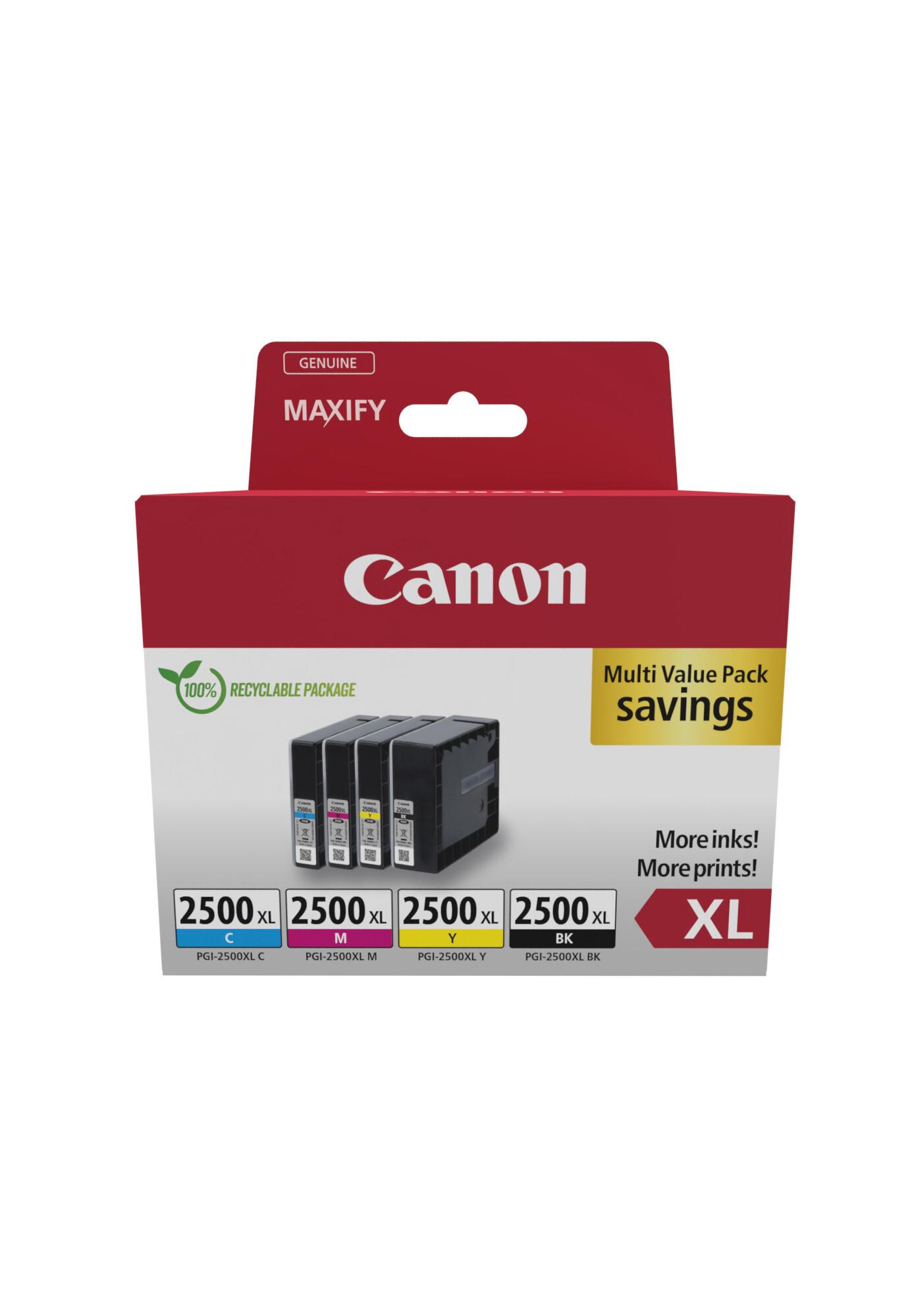 Canon 9254B010 глава и патрон за мастиленоструен принтер 4 броя Оригинал Висок (XL) добив Черен, Синьо-зелен, Пурпурен, Жълт | JAR Computers Canon 9254B010 глава и патрон за мастиленоструен принтер 4 броя Оригинал Висок (XL) добив Черен, Синьо-зелен, Пурпурен, Жълт