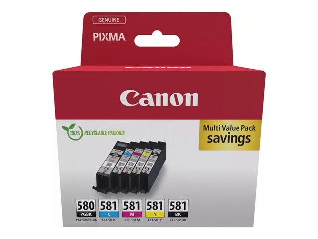CANON PGI-580/CLI-581 Ink Cartridge BK/CMYK | JAR Computers CANON PGI-580/CLI-581 Ink Cartridge BK/CMYK