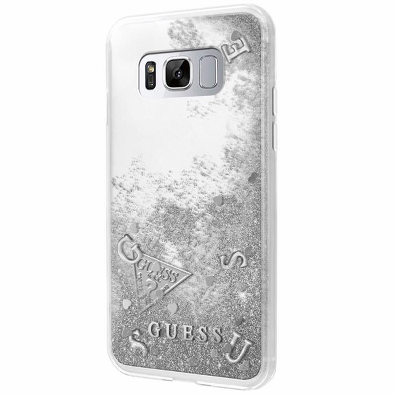 Дизайнерски хибриден кейс за Samsung Galaxy S8 - Guess Glitter Hard Case (сребрист) | JAR Computers Дизайнерски хибриден кейс за Samsung Galaxy S8 - Guess Glitter Hard Case (сребрист)