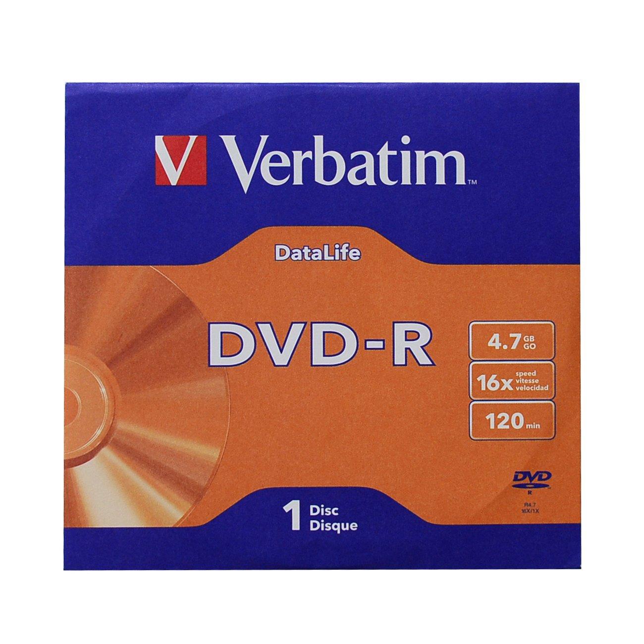 DVD-R Verbatim, 4.7 GB, 16x, AZO покритие, в картонена кутия | JAR Computers DVD-R Verbatim, 4.7 GB, 16x, AZO покритие, в картонена кутия