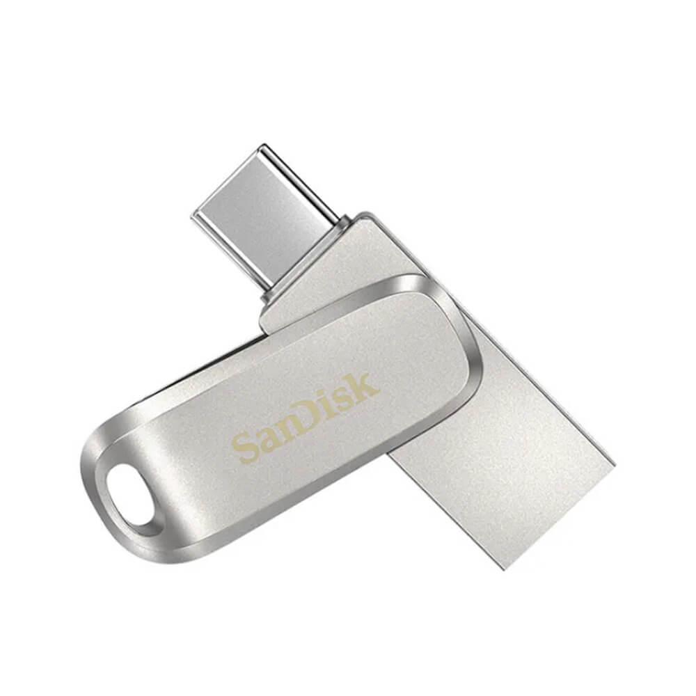 Флаш памет с USB-A и USB-C конектори 128GB - SanDisk Ultra Dual Go Flash Drive (сив) | JAR Computers Флаш памет с USB-A и USB-C конектори 128GB - SanDisk Ultra Dual Go Flash Drive (сив)