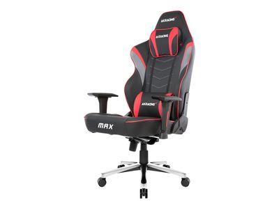 Геймърски аксесоар AKRACING MAX - chair - metal, high-density foam, PU synthetic leather - red | JAR Computers Геймърски аксесоар AKRACING MAX - chair - metal, high-density foam, PU synthetic leather - red