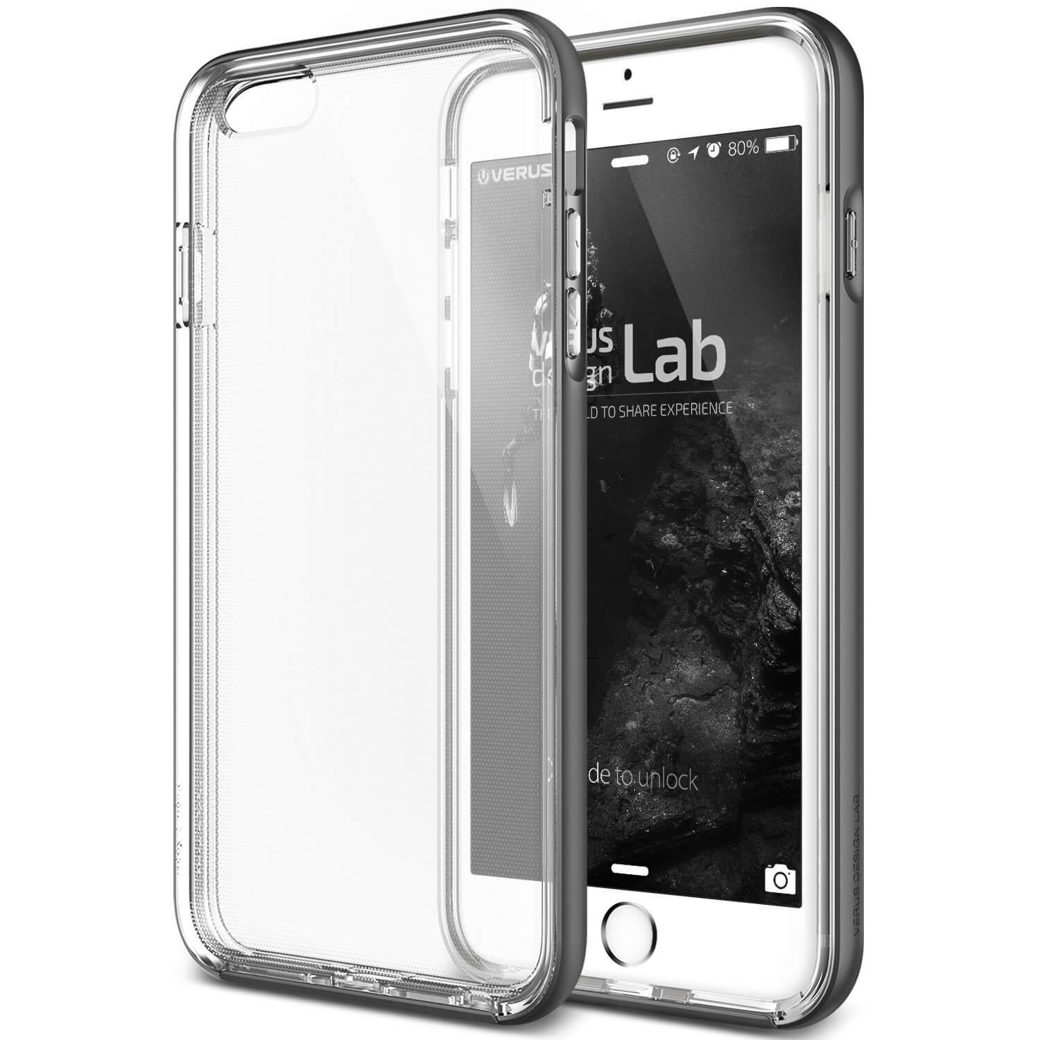 Хибриден удароустойчив кейс за iPhone 6S, iPhone 6 - Verus Crystal Bumper Case (черен-прозрачен) | JAR Computers Хибриден удароустойчив кейс за iPhone 6S, iPhone 6 - Verus Crystal Bumper Case (черен-прозрачен)