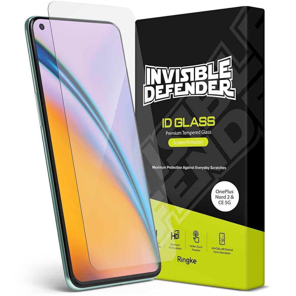 Калено стъклено защитно покритие за дисплея на OnePlus Nord 2 5G, Nord CE 5G - Ringke Invisible Defender ID Glass Tempered Glass 2.5D (прозрачен) | JAR Computers Калено стъклено защитно покритие за дисплея на OnePlus Nord 2 5G, Nord CE 5G - Ringke Invisible Defender ID Glass Tempered Glass 2.5D (прозрачен)