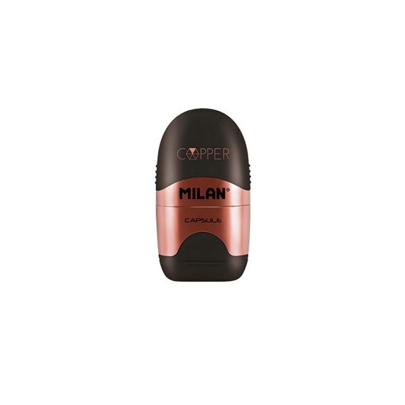 Milan Острилка Copper, единична, с гума, цвят асорти | JAR Computers Milan Острилка Copper, единична, с гума, цвят асорти