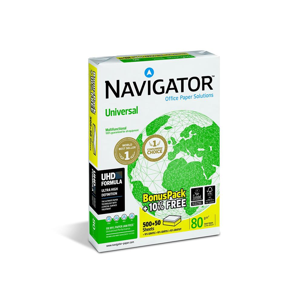 Navigator Bonus Pack A4 80gr FSC Professional Printing Paper 500+50 Sheets (NVG330962P)