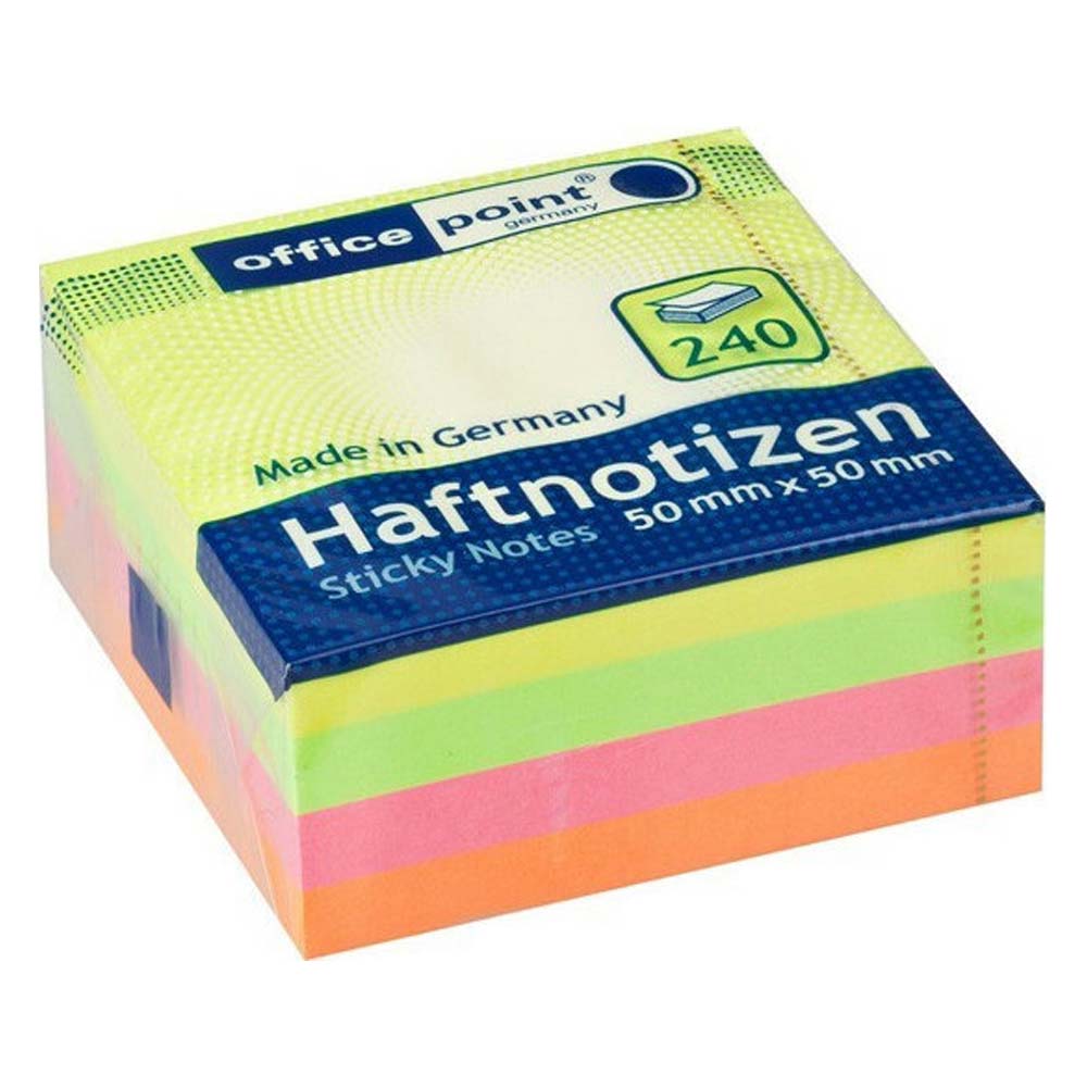 Officepoint Sticky notes 50X50, 250 sheets, glossy mix (MAG-5595100-62) (OFPMAG-5595100-62)