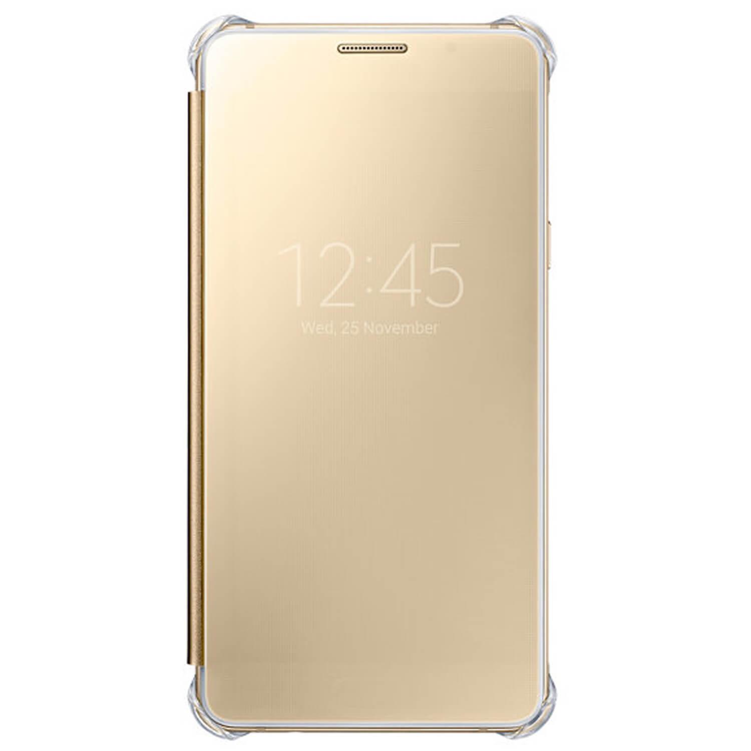 Оригинален кейс през който виждате информация от дисплея за Samsung Galaxy A5 (2016) - Samsung Clear View Cover EF-ZA510CFEGWW (златист) | JAR Computers Оригинален кейс през който виждате информация от дисплея за Samsung Galaxy A5 (2016) - Samsung Clear View Cover EF-ZA510CFEGWW (златист)