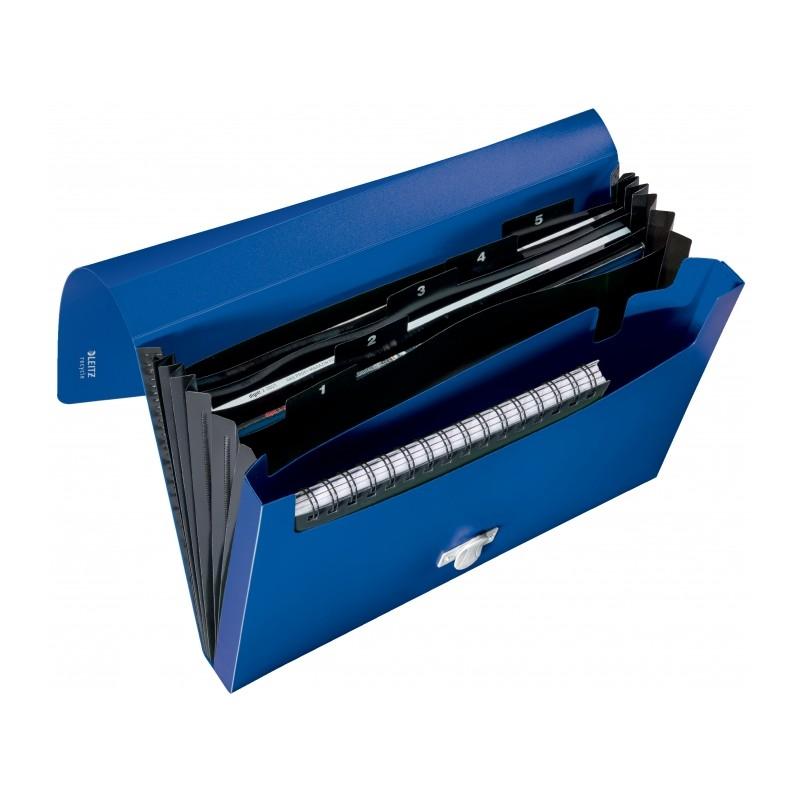 Папка с 5 отделения LEITZ Recycle, A4, рециклиран РР, синя | JAR Computers Папка с 5 отделения LEITZ Recycle, A4, рециклиран РР, синя