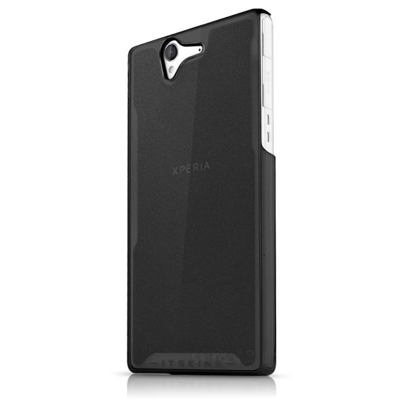 Поликарбонатов кейс и защитно покритие за дисплея за Sony Xperia Z - Itskins Ghost Case (черен-прозрачен) | JAR Computers Поликарбонатов кейс и защитно покритие за дисплея за Sony Xperia Z - Itskins Ghost Case (черен-прозрачен)