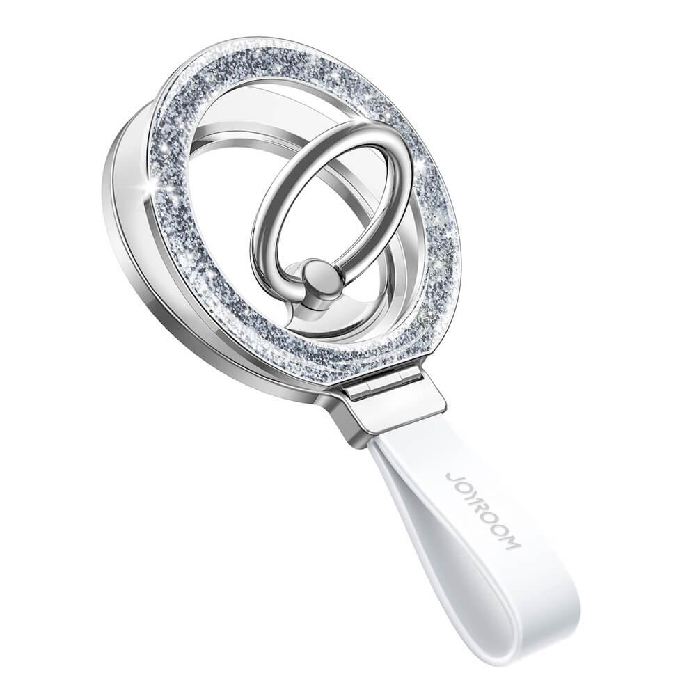 Универсален магнитен пръстен против изпускане, с поставка, съвместим с MagSafe за iPhone и други смартфони - Joyroom JR-ZS425 Magnetic Ring Holder (бял) | JAR Computers Универсален магнитен пръстен против изпускане, с поставка, съвместим с MagSafe за iPhone и други смартфони - Joyroom JR-ZS425 Magnetic Ring Holder (бял)