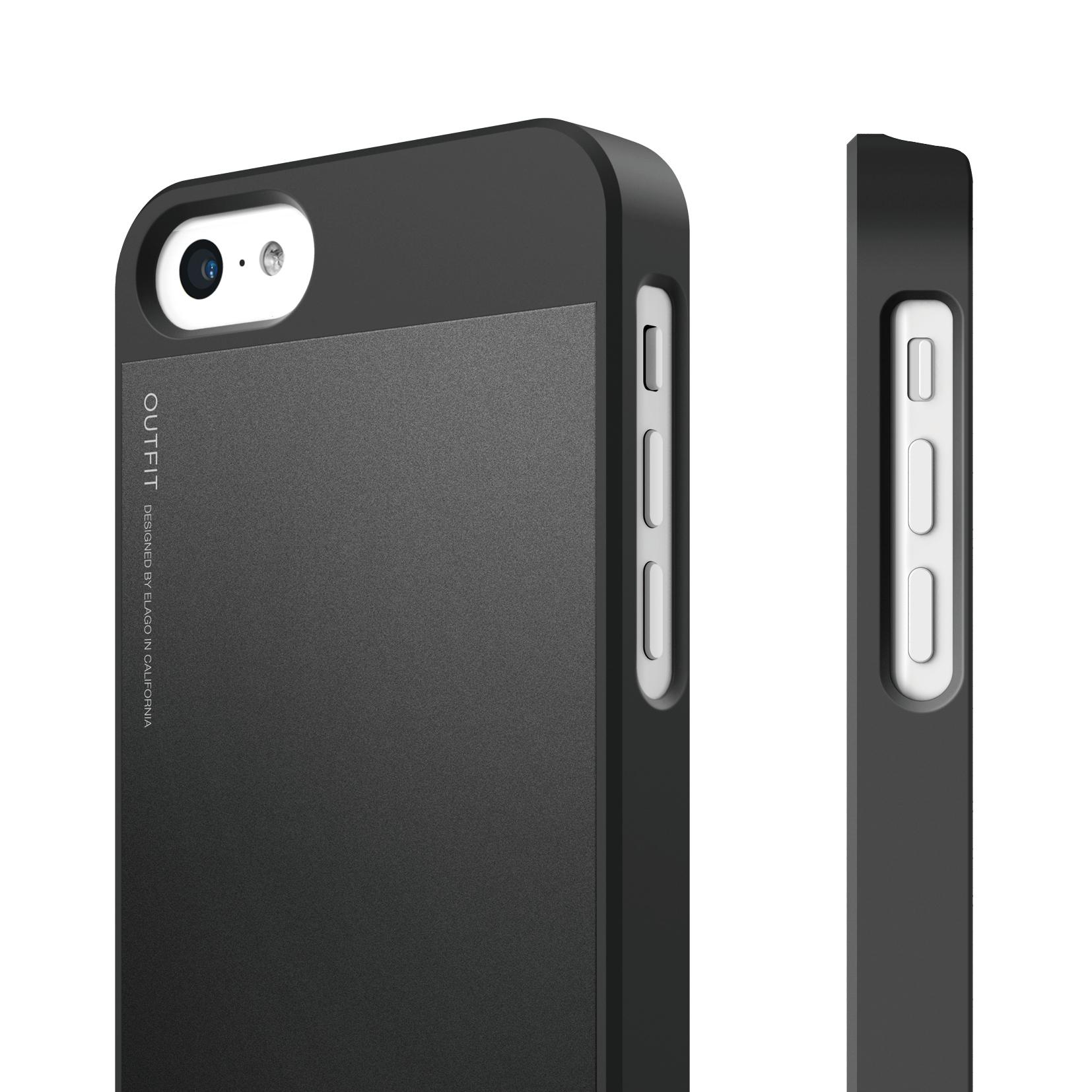 Алуминиев кейс и HD покритие за iPhone 5C - Elago C5 Outfit Aluminum + HD Clear Film (черен) | JAR Computers Алуминиев кейс и HD покритие за iPhone 5C - Elago C5 Outfit Aluminum + HD Clear Film (черен)