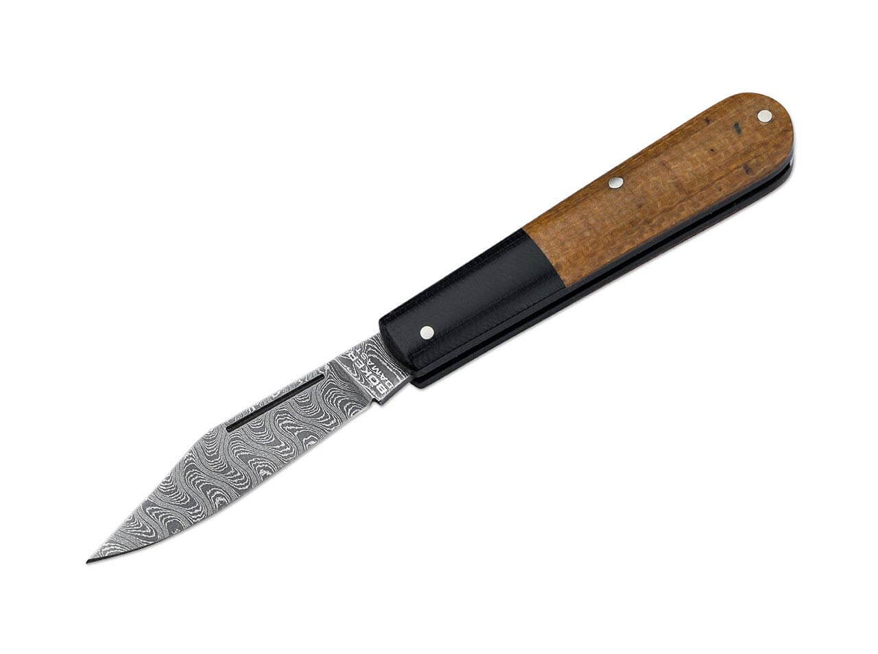 Джобен нож Böker Solingen Barlow Integral Burlap Micarta Damast