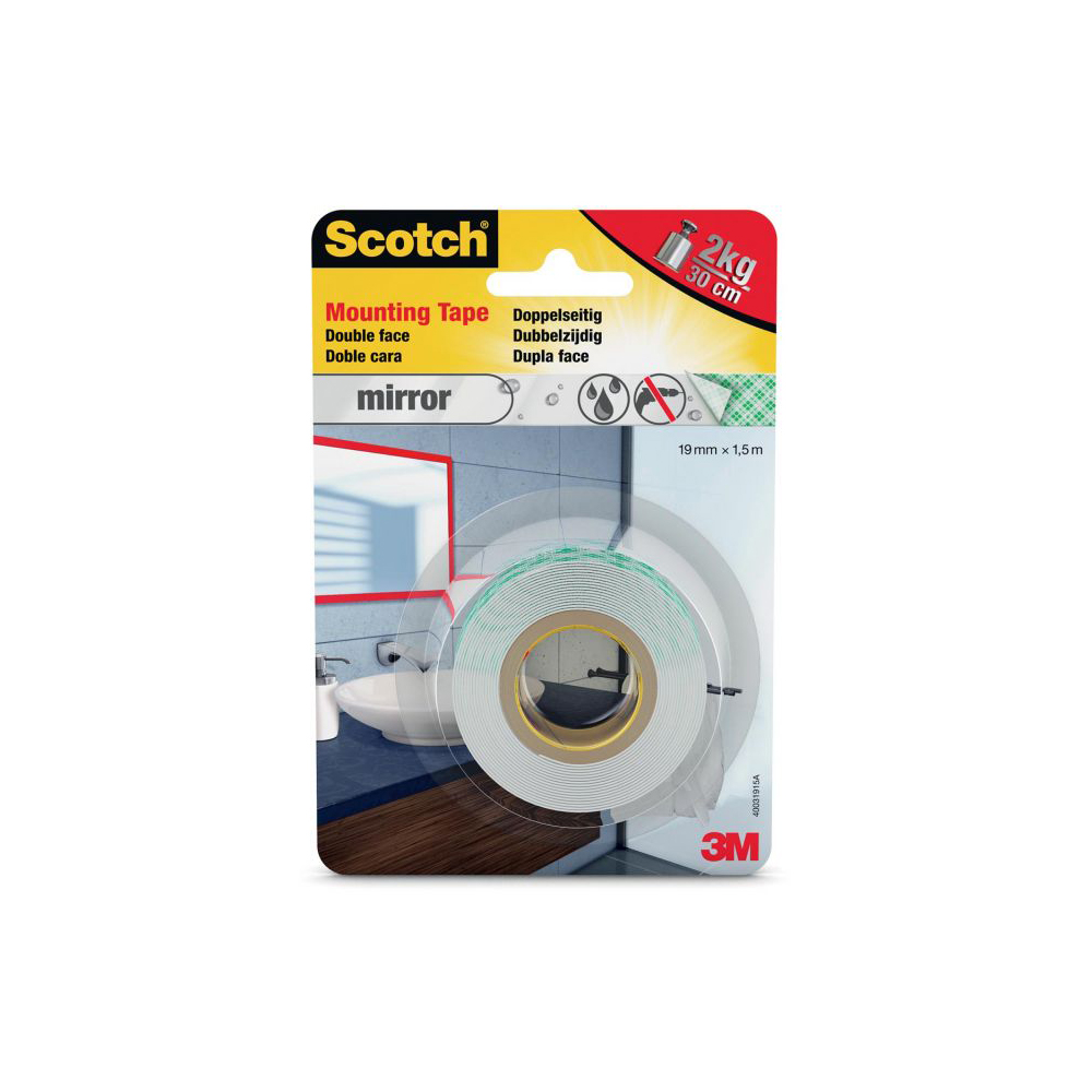Double sided 3Μ 4496W-1915-P Mirror Tape 19mmx1,5m 5kg (4496W1915P) (MMM4496W1915P) | JAR Computers Double sided 3Μ 4496W-1915-P Mirror Tape 19mmx1,5m 5kg (4496W1915P) (MMM4496W1915P)