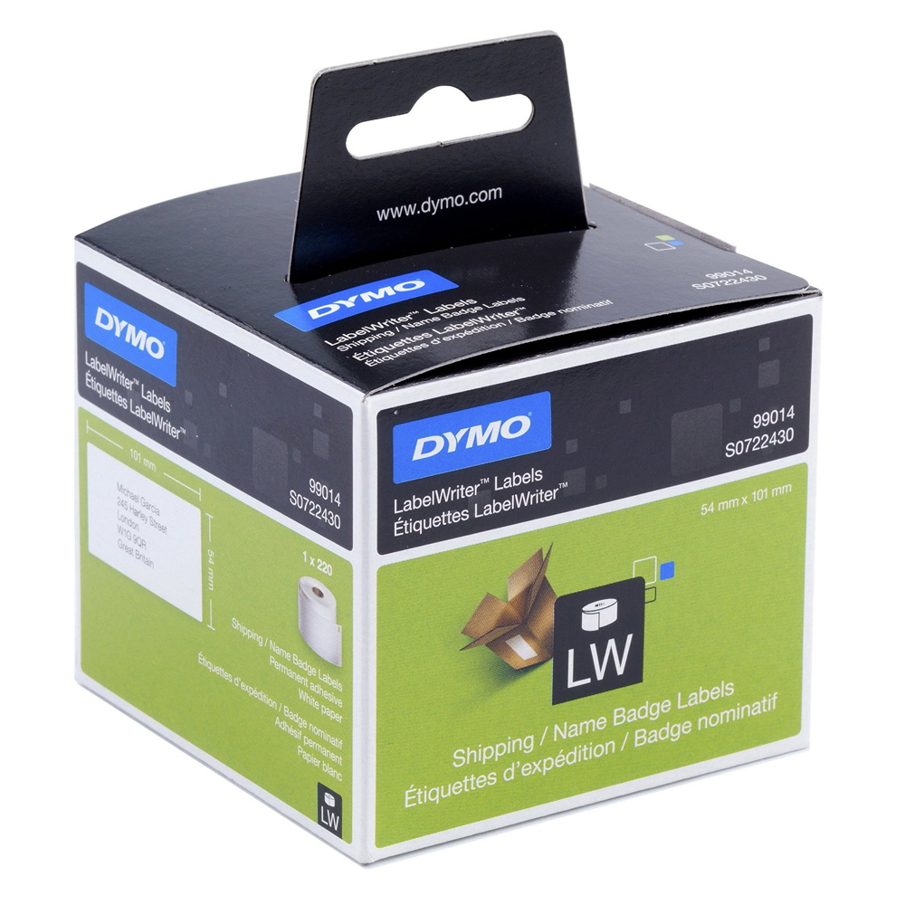 DYMO 99014 LW SHIPPING / NAME BADGE 101x54mm (DYMO99014) | JAR Computers DYMO 99014 LW SHIPPING / NAME BADGE 101x54mm (DYMO99014)