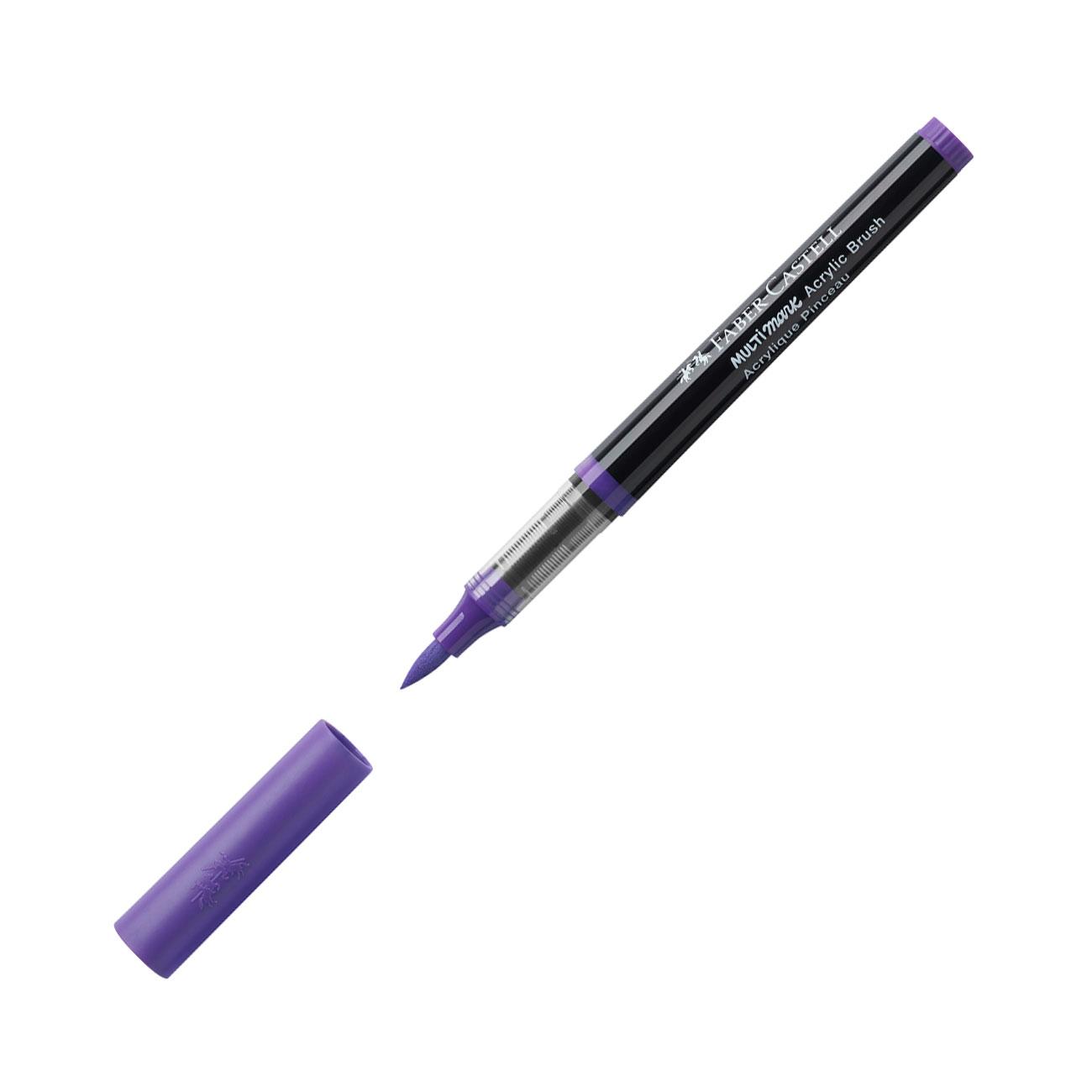 Faber-Castell Маркер-четка Multimark, акрилен, виолетов