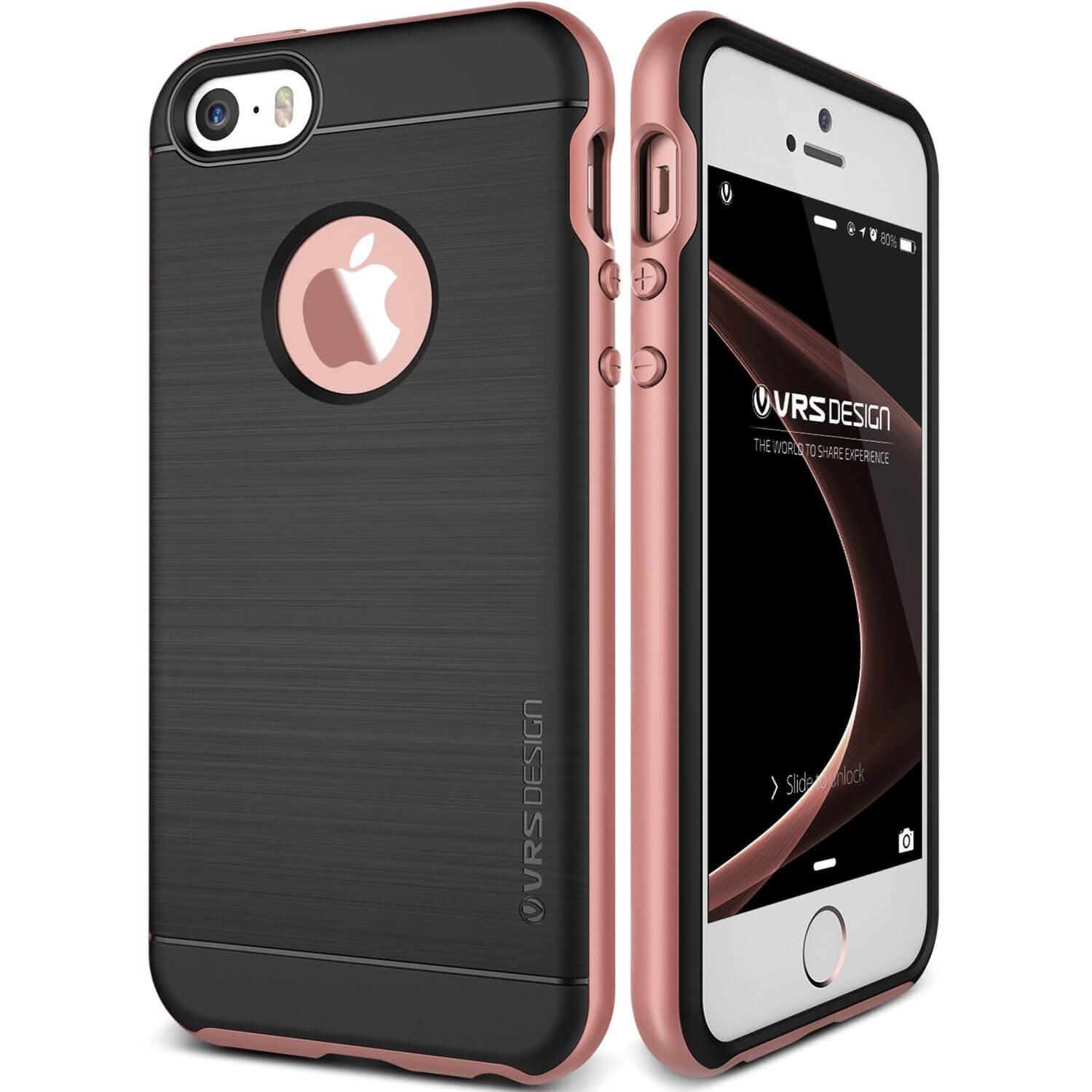 Хибриден удароустойчив кейс за iPhone SE, iPhone 5S, iPhone 5 - Verus High Pro Shield Case (розово злато) | JAR Computers Хибриден удароустойчив кейс за iPhone SE, iPhone 5S, iPhone 5 - Verus High Pro Shield Case (розово злато)
