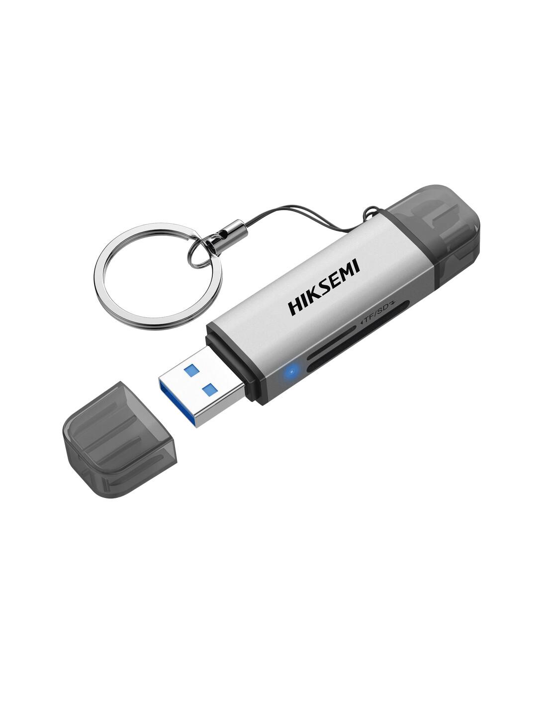Hiksemi HS-HUB-CR01 четец на карти USB 3.0 Type-A/Type-C Сребърен | JAR Computers Hiksemi HS-HUB-CR01 четец на карти USB 3.0 Type-A/Type-C Сребърен
