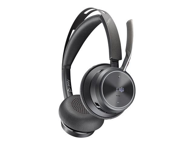 HP Poly Voyager Focus 2 Microsoft Teams Certified USB-C-C Headset +USB-C/A Adapter + Charging Stand No localization | JAR Computers HP Poly Voyager Focus 2 Microsoft Teams Certified USB-C-C Headset +USB-C/A Adapter + Charging Stand No localization