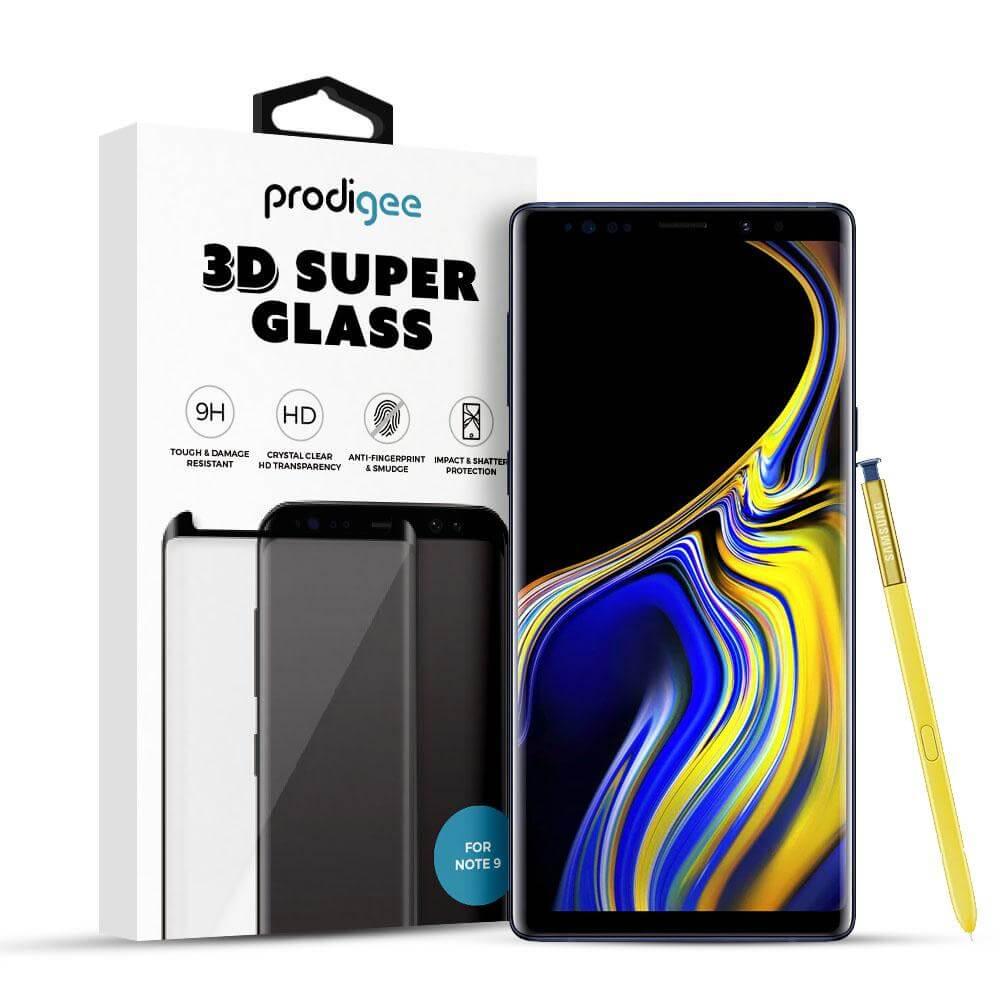 Калено стъклено защитно покритие за дисплея на Samsung Galaxy Note 9 - Prodigee 3D Super Glass (прозрачен-черен) | JAR Computers Калено стъклено защитно покритие за дисплея на Samsung Galaxy Note 9 - Prodigee 3D Super Glass (прозрачен-черен)