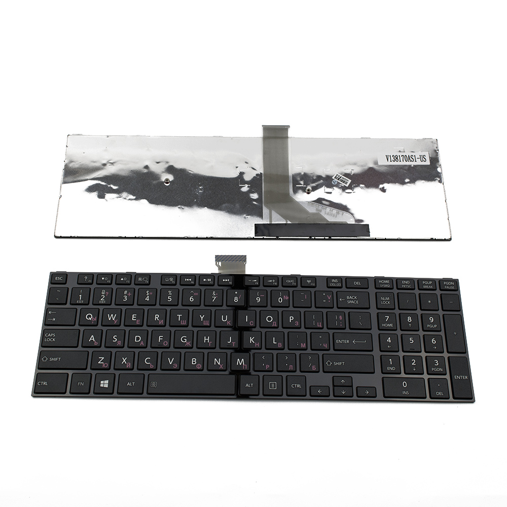 Клавиатура за лаптоп Toshiba Satellite S50 C50 C70 L50-А Черна С Черна Рамка с Кирилица | JAR Computers Клавиатура за лаптоп Toshiba Satellite S50 C50 C70 L50-А Черна С Черна Рамка с Кирилица
