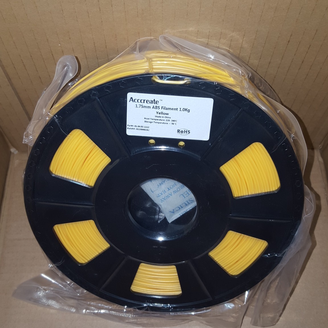 Консуматив за 3D принтер, ABS, 1.0 кг, 1.75 мм, Yellow
