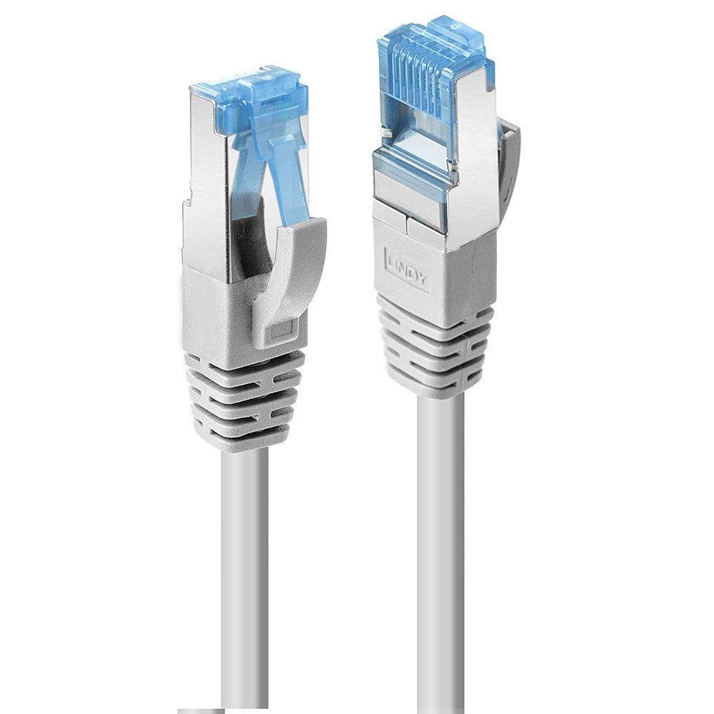 LINDY LNY-47611 :: UTP мрежов кабел, Cat. 6A, сив, 0.3 м