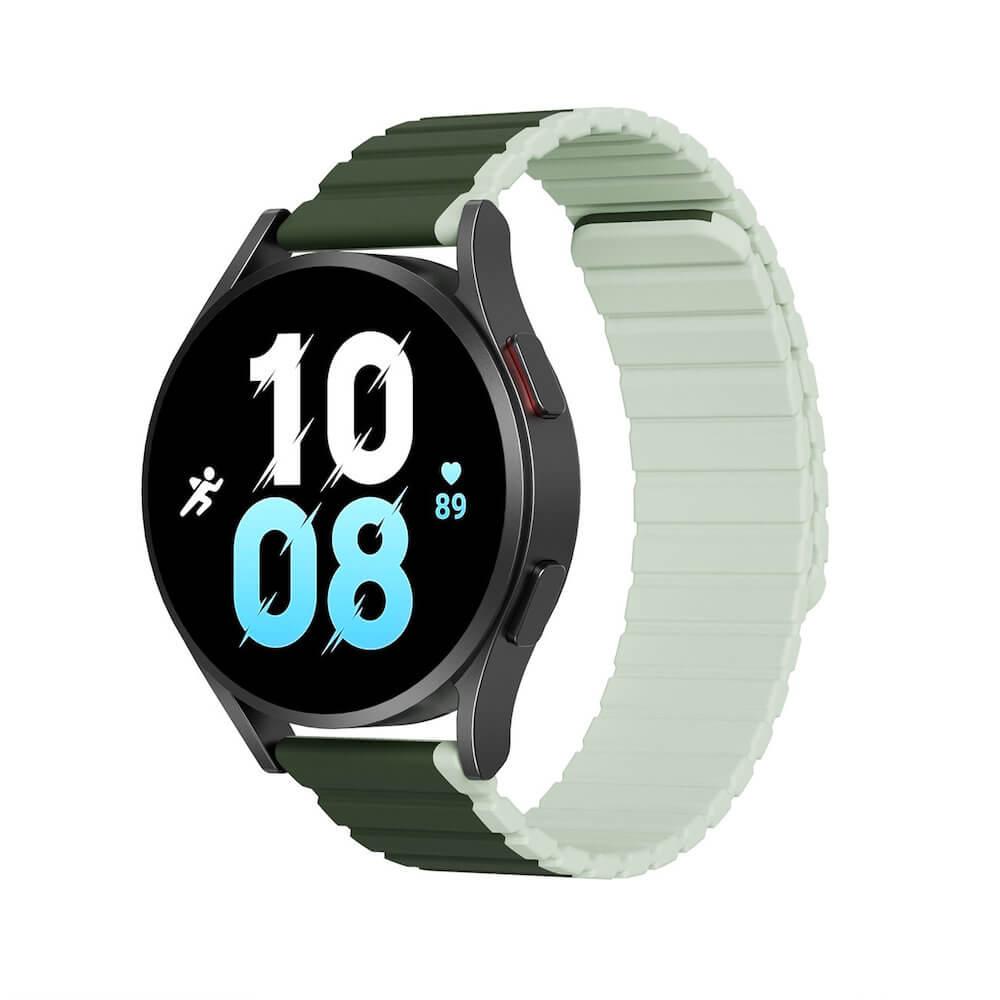 Магнитна силиконова каишка за Samsung Galaxy Watch, Huawei Watch, Xiaomi, Garmin и други часовници с 22мм захват - Dux Ducis Silicone Magnetic Strap 22mm (LD Version) (зелен) | JAR Computers Магнитна силиконова каишка за Samsung Galaxy Watch, Huawei Watch, Xiaomi, Garmin и други часовници с 22мм захват - Dux Ducis Silicone Magnetic Strap 22mm (LD Version) (зелен)