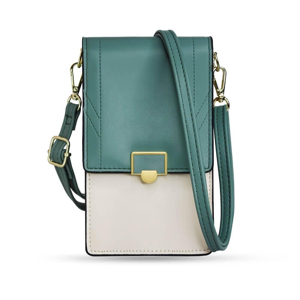 Малка и компактна чанта с презрамка - Fancy Handmade Bag Case Model 2 With Shoulder Strap (зелен) | JAR Computers Малка и компактна чанта с презрамка - Fancy Handmade Bag Case Model 2 With Shoulder Strap (зелен)