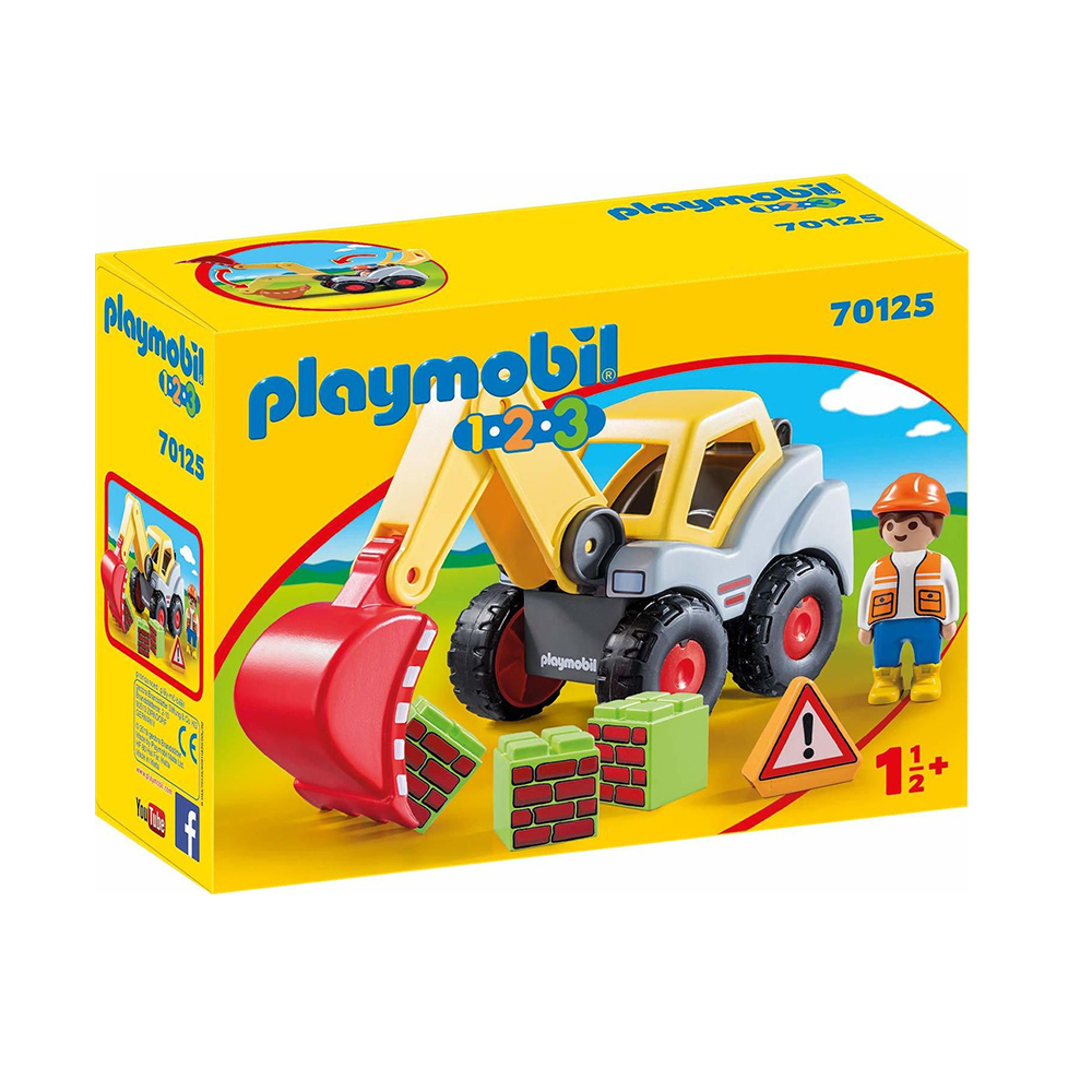Playmobil 123 Backhoe Loader for 1.5+ years (70125) (PLY70125)
