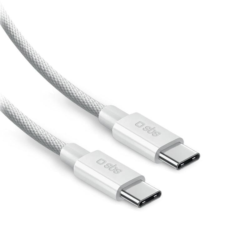 SBS LACABLEBRDTCC2M100W USB кабел USB 2.0 2 м USB C 0,48 Гбит/с 100 W Бяла