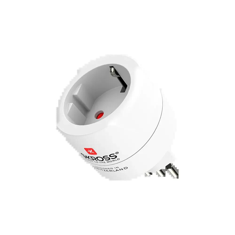 Skross универсален адаптер World to CH+IT+ Brasil, USB