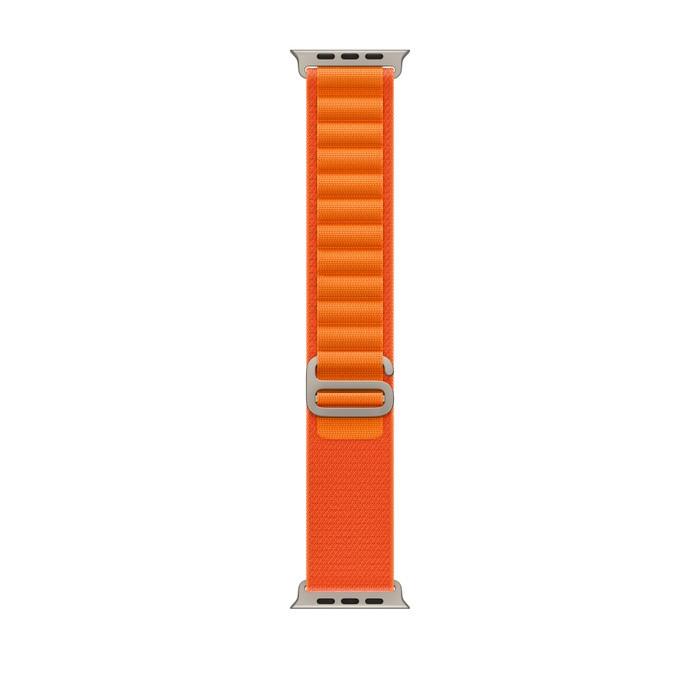 Умен часовник от Apple - Apple Watch Ultra Cellular, 49mm Titanium Case with Orange Alpine Loop Small | JAR Computers Умен часовник от Apple - Apple Watch Ultra Cellular, 49mm Titanium Case with Orange Alpine Loop Small