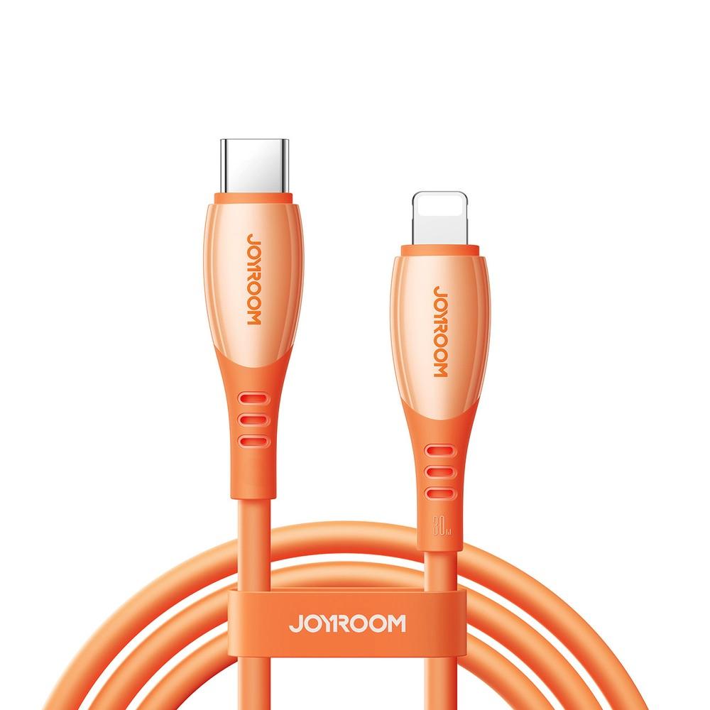 USB-C към Lightning кабел за Apple устройства с Lightning порт - Joyroom S-A59 Vibrant Series Fast Charging USB-C to Lightning Cable PD 30W (120 см) (оранжев) | JAR Computers USB-C към Lightning кабел за Apple устройства с Lightning порт - Joyroom S-A59 Vibrant Series Fast Charging USB-C to Lightning Cable PD 30W (120 см) (оранжев)