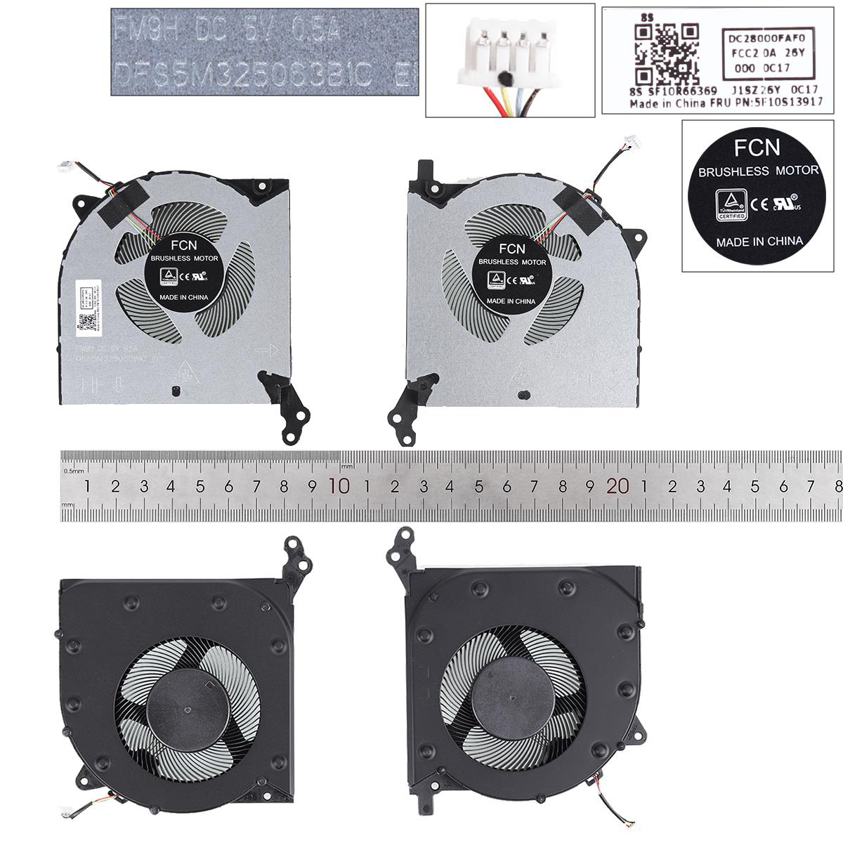 Вентилатор за лаптоп (CPU Fan) Lenovo 2020 R7000 Y550-15 Y7000P CPU + GPU 5V - С Капачета | JAR Computers Вентилатор за лаптоп (CPU Fan) Lenovo 2020 R7000 Y550-15 Y7000P CPU + GPU 5V - С Капачета