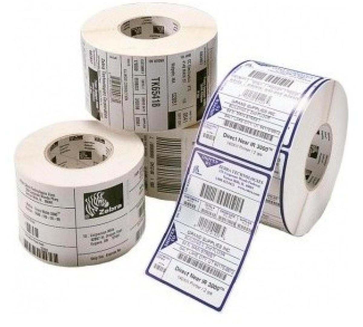 Zebra Z-Perform 1000D White Permanent Adhesive | JAR Computers Zebra Z-Perform 1000D White Permanent Adhesive