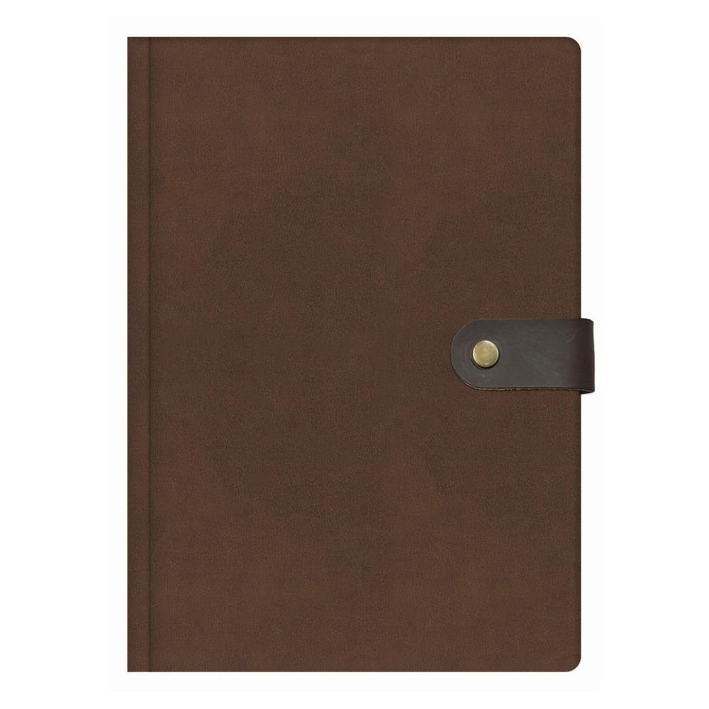 Бележник с копче LASTVA Vegas, B5, 112 л., линиран шамоа офсет 80 г, термо PU корица, кафяв | JAR Computers Бележник с копче LASTVA Vegas, B5, 112 л., линиран шамоа офсет 80 г, термо PU корица, кафяв