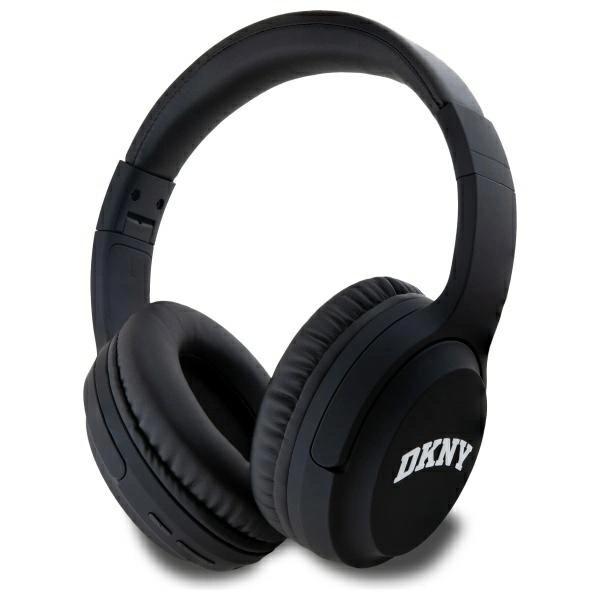 Безжични блутут слушалки с микрофон за мобилни устройства - DKNY PU Leather Arch Logo Bluetooth Headphones (черен) | JAR Computers Безжични блутут слушалки с микрофон за мобилни устройства - DKNY PU Leather Arch Logo Bluetooth Headphones (черен)