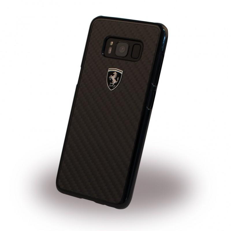Дизайнерски карбонов кейс за Samsung Galaxy S8 - Ferrari Heritage Real Carbon Hard Case (черен) | JAR Computers Дизайнерски карбонов кейс за Samsung Galaxy S8 - Ferrari Heritage Real Carbon Hard Case (черен)