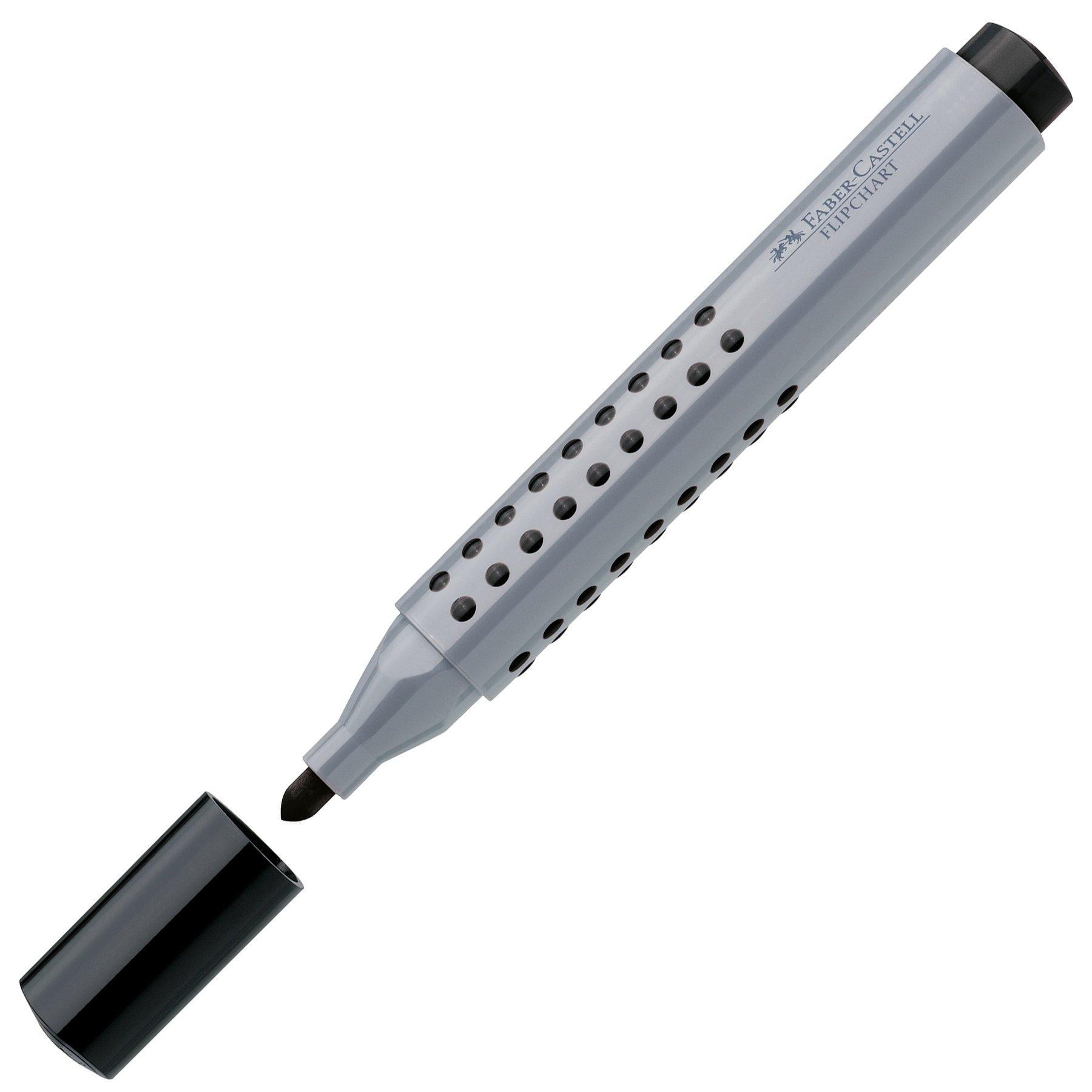 Faber-Castell Маркер за флипчарт Grip, объл, черен