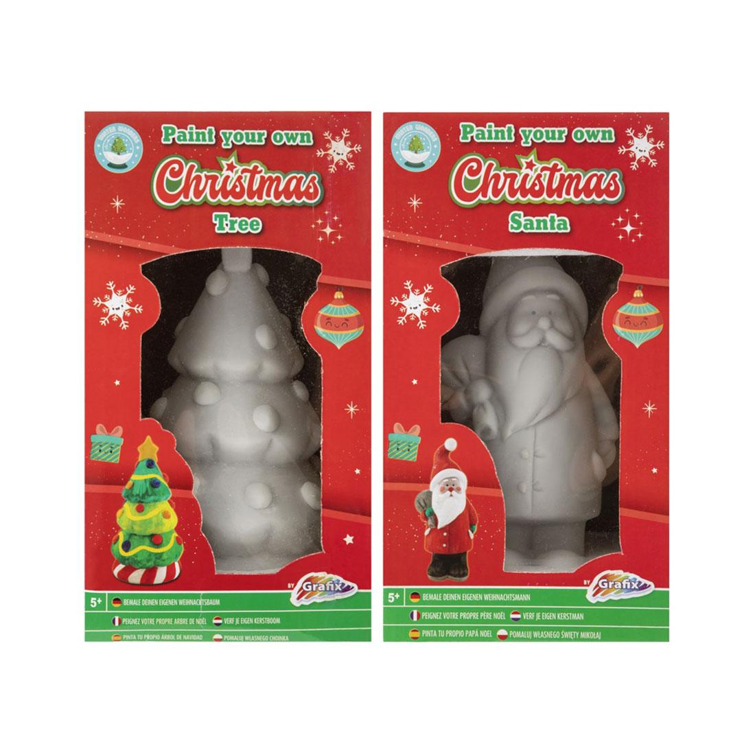 Grafix Фигурка за рисуване, коледна, с бои и четка, 12 броя | JAR Computers Grafix Фигурка за рисуване, коледна, с бои и четка, 12 броя