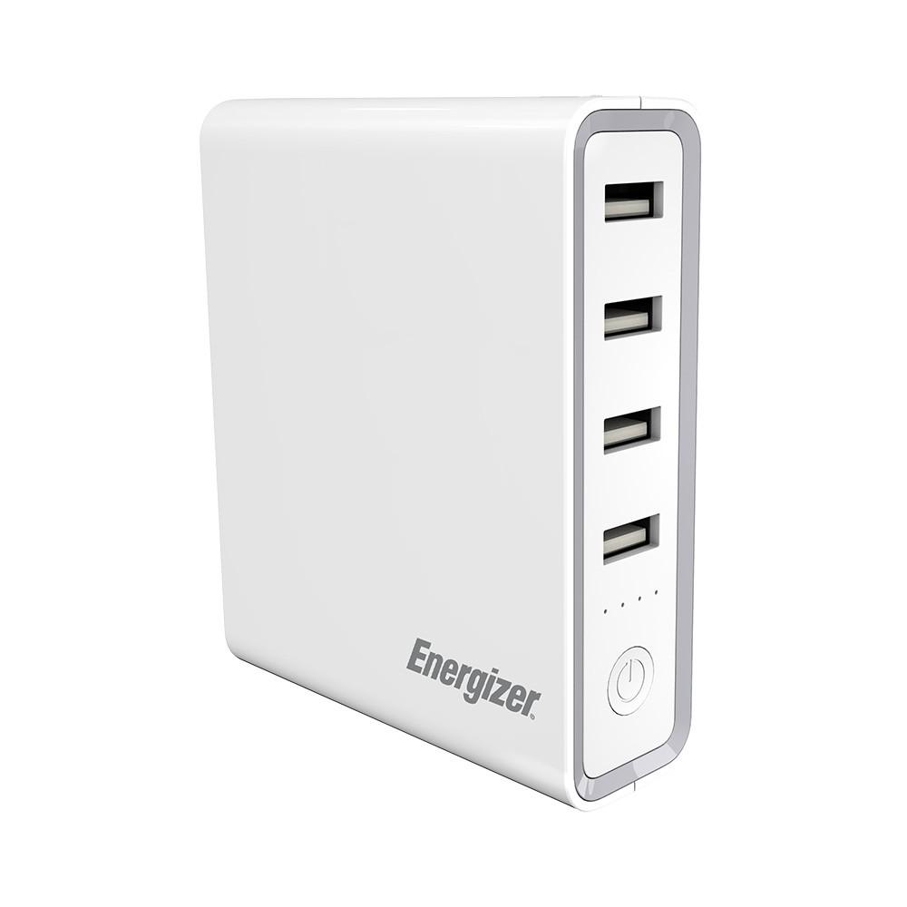 Хъб с USB-C и 4 x USB-A изхода и 20000mAh външна батерия (бял) - Energizer Power Packs Ultimate PD 45W RocketHub | JAR Computers Хъб с USB-C и 4 x USB-A изхода и 20000mAh външна батерия (бял) - Energizer Power Packs Ultimate PD 45W RocketHub