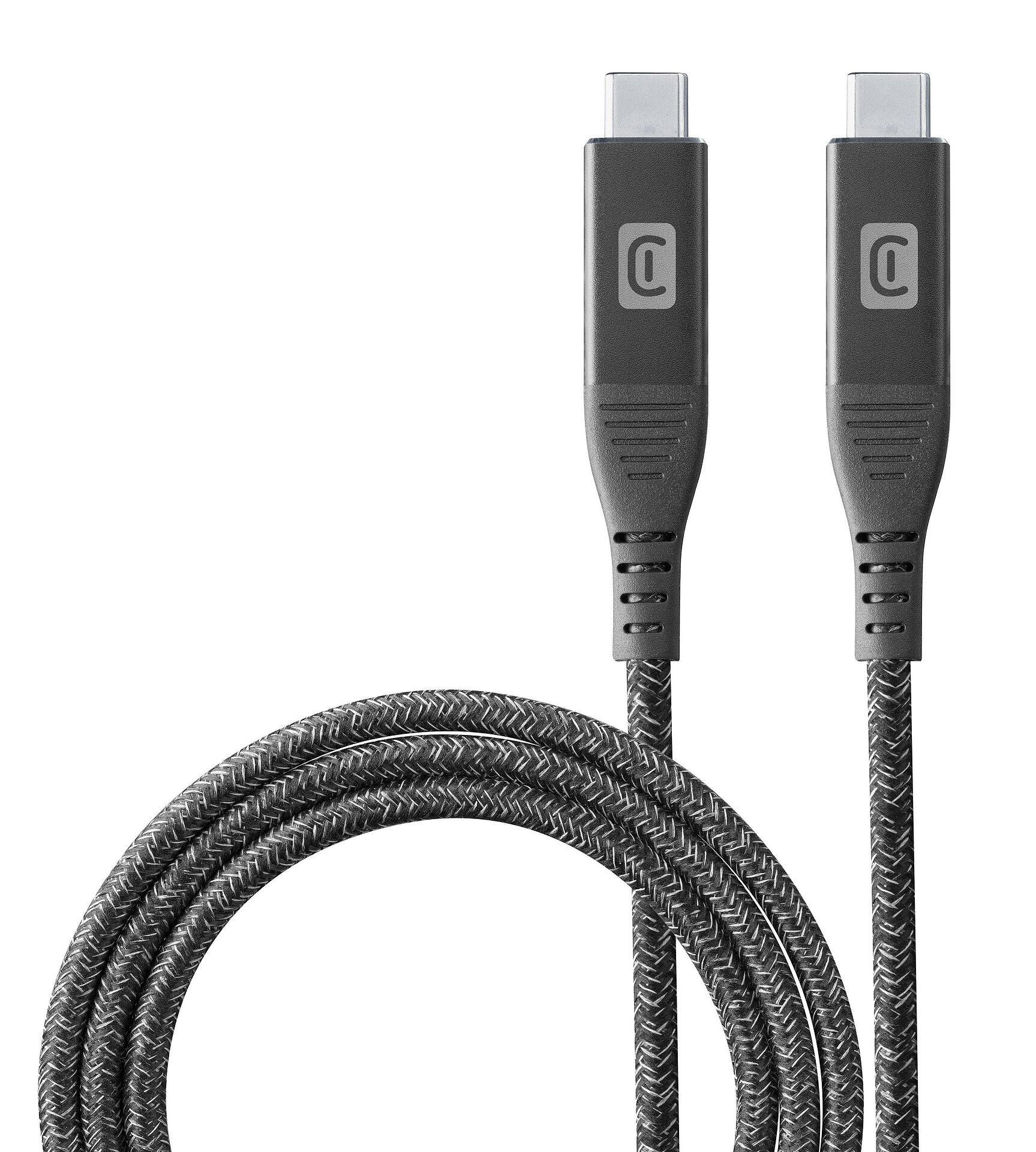 Кабел USB-C to USB-C 3.1, бърз пренос на данни 10Gbps, 5A, 1.5м бял