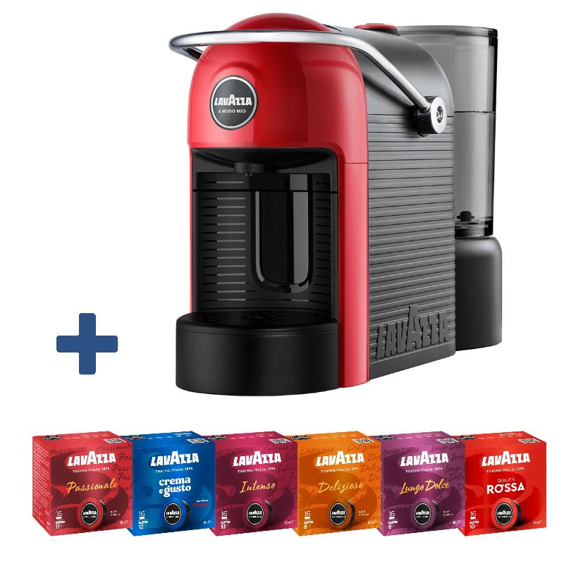 Кафемашина с капсули Lavazza AMM JOLIE EVO RED + 96 капсули