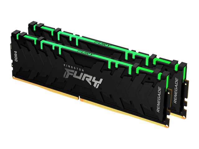 KINGSTON 32GB 3200MHz DDR4 CL16 DIMM Kit of 2 1Gx8 FURY Renegade RGB