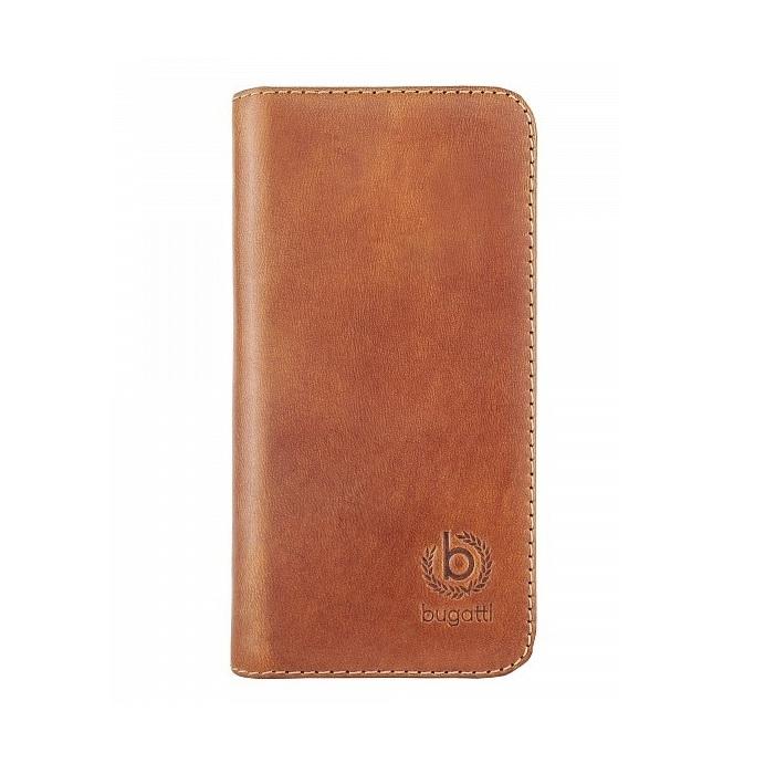 Кожен флип калъф за iPhone 6 Plus, iPhone 6S Plus - Bugatti BookCover Oslo (светлокафяв) | JAR Computers Кожен флип калъф за iPhone 6 Plus, iPhone 6S Plus - Bugatti BookCover Oslo (светлокафяв)