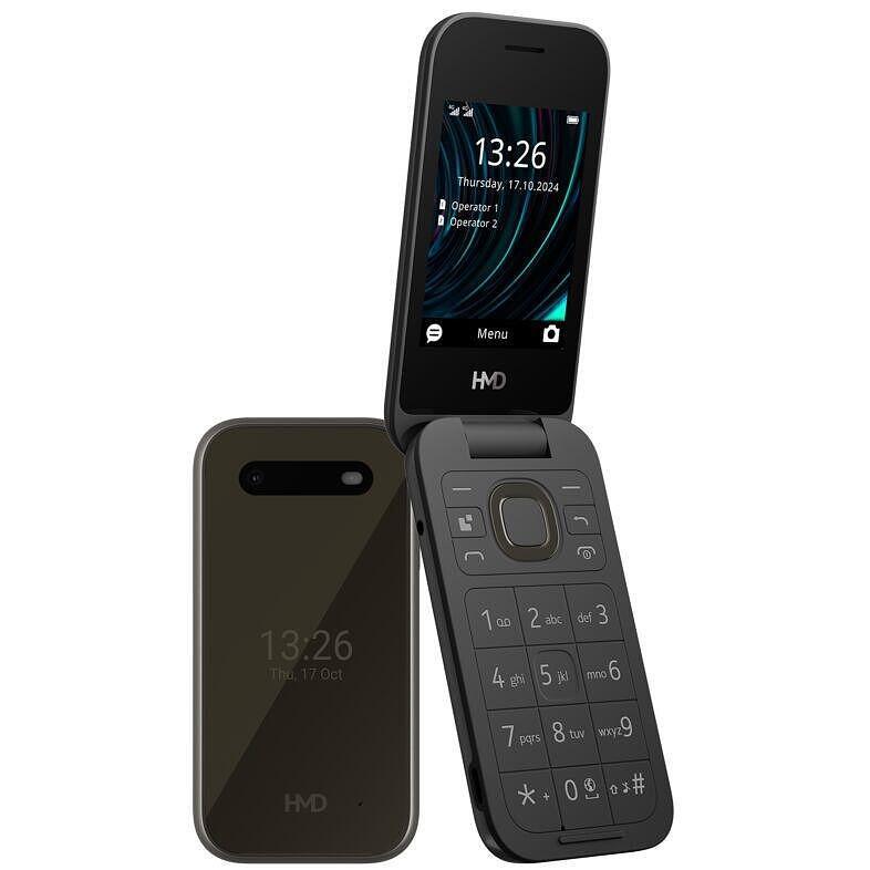 Мобилен телефон HMD 2660 FLIP 4G BLACK TA-1711 | JAR Computers Мобилен телефон HMD 2660 FLIP 4G BLACK TA-1711