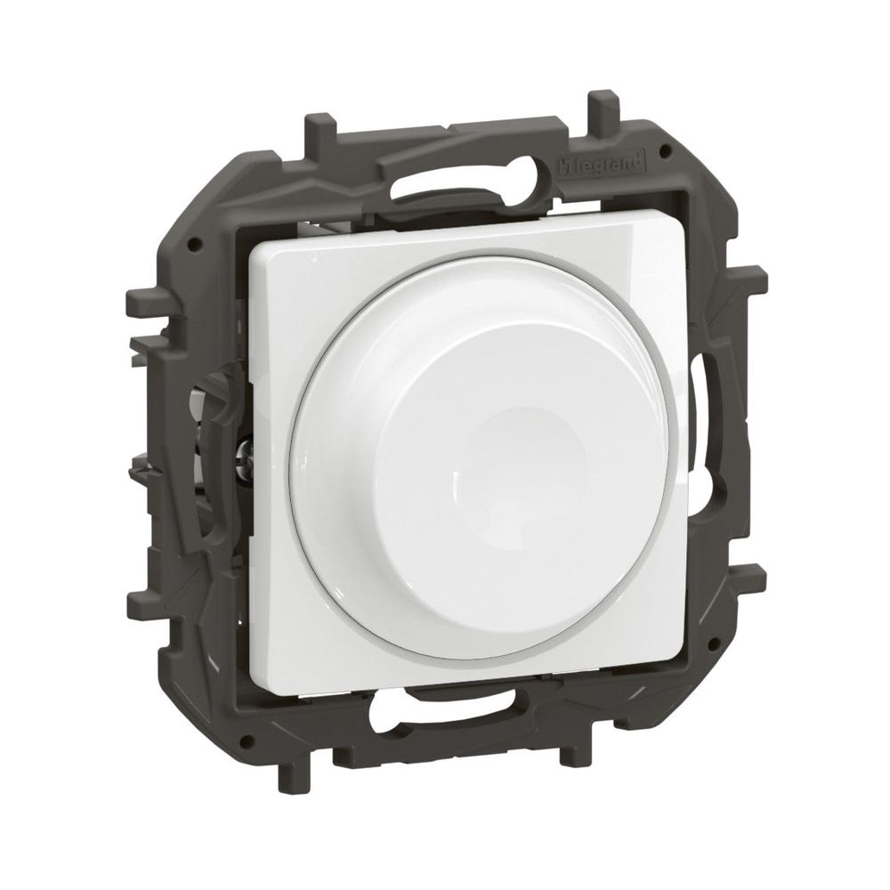 Ротативен димер за всички товари 5-300W LED 5-75W Бял - Legrand Niloe New NP2411WH | JAR Computers Ротативен димер за всички товари 5-300W LED 5-75W Бял - Legrand Niloe New NP2411WH