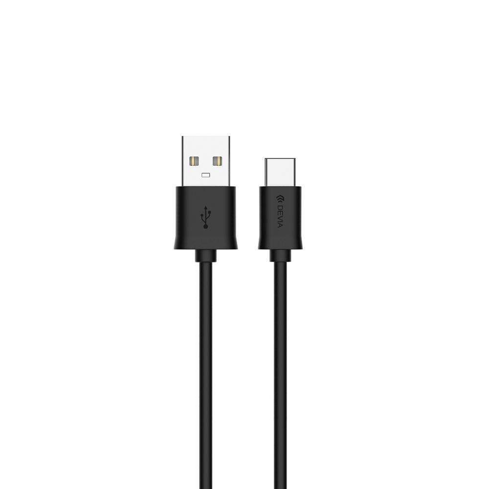 USB-C кабел за MacBook 12 и устройства с USB-C порт (100 см) Devia Smart USB-C to USB Cable (черен) | JAR Computers USB-C кабел за MacBook 12 и устройства с USB-C порт (100 см) Devia Smart USB-C to USB Cable (черен)