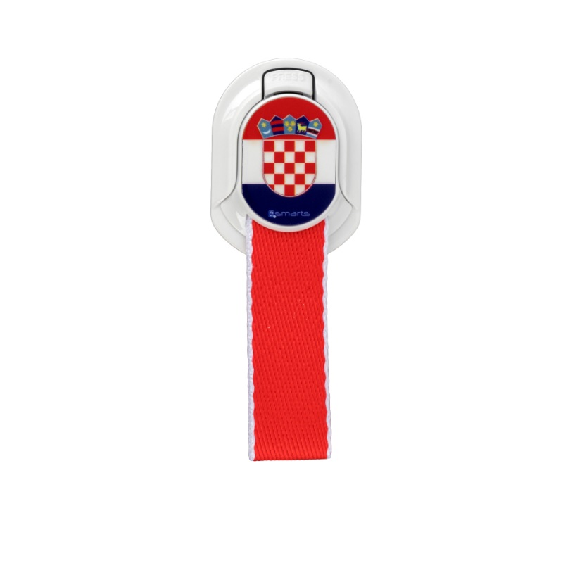 4smarts Loop-Guard Finger Strap Croatia - каишка за задържане за смартфони с хърватското знаме (бял-червен)